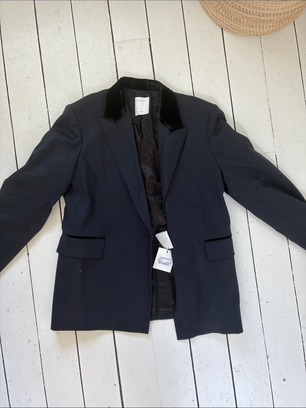 Sandro Deep Blue Women's Blazer with Retail Tag